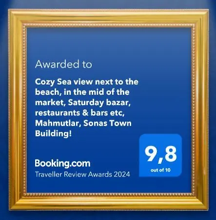 Cozy Sea View Next To The Beach, In The Mid Of The Market, Saturday Bazar, Restaurants & Bars Etc, Mahmutlar! Apartment *